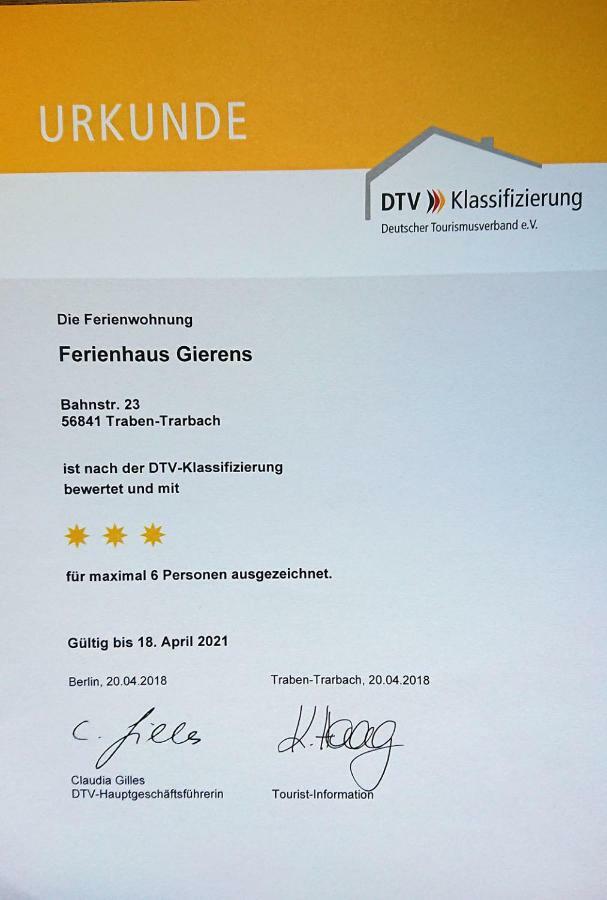 Ferienwohnung Burgblick ทราเบิน-ทราร์บาค ภายนอก รูปภาพ